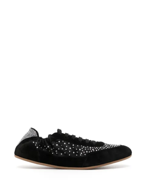 René Caovilla Florence crystal-embellished sneakers