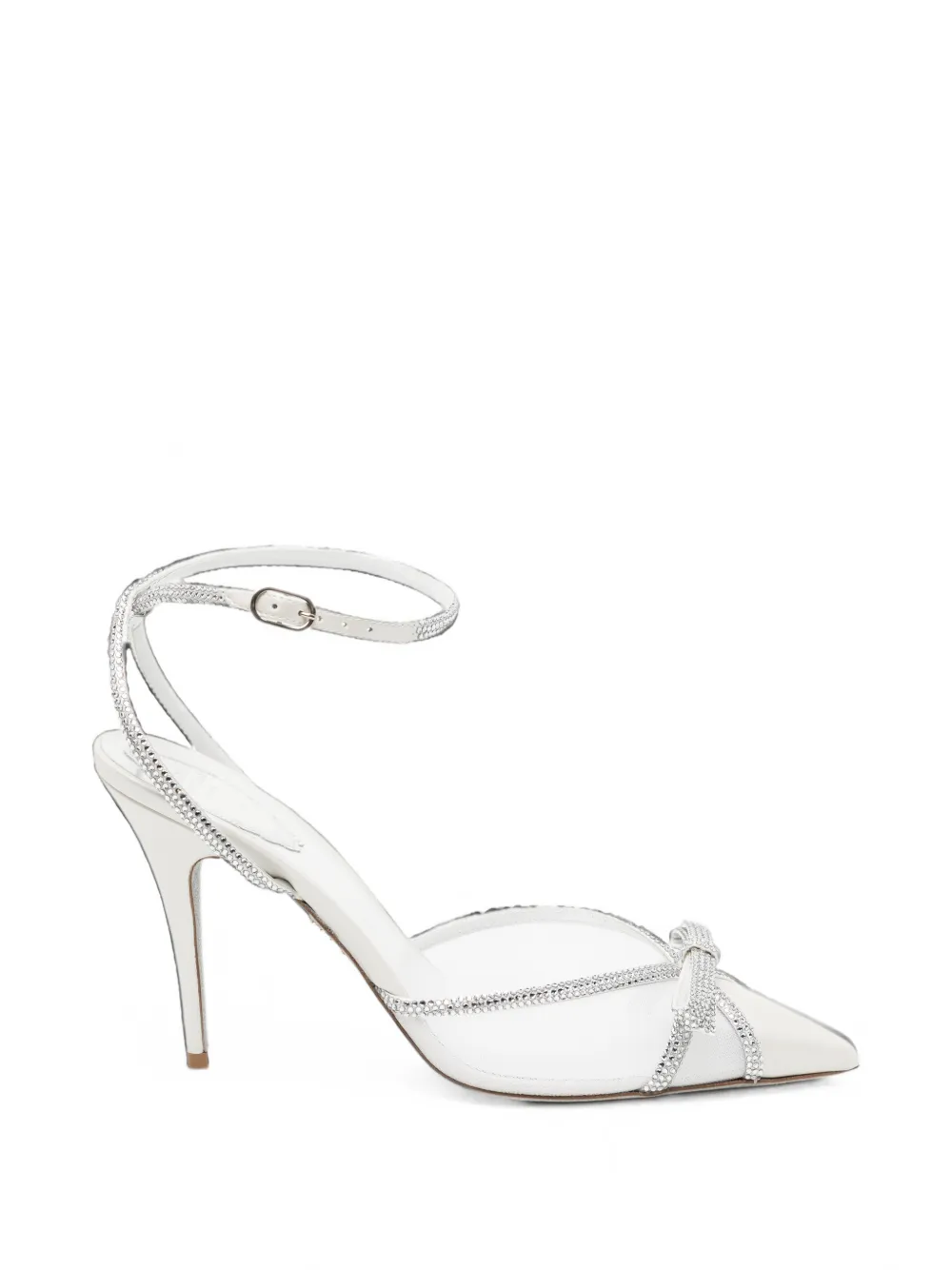 René Caovilla 105mm Lynette Sandals In White