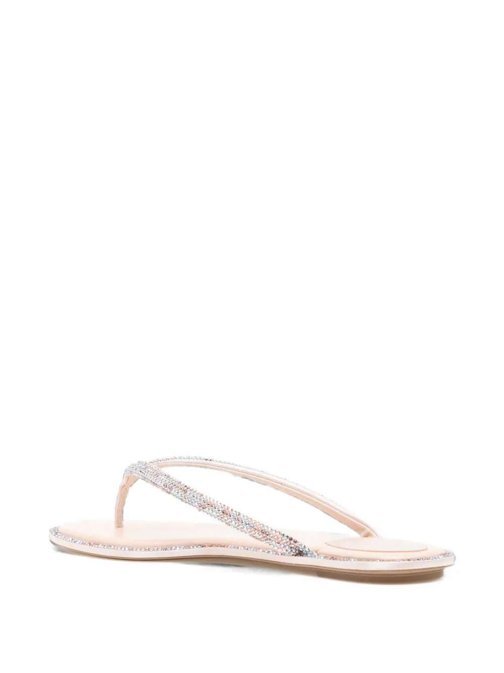 René Caovilla Diana crystal-embellished sandals Roze