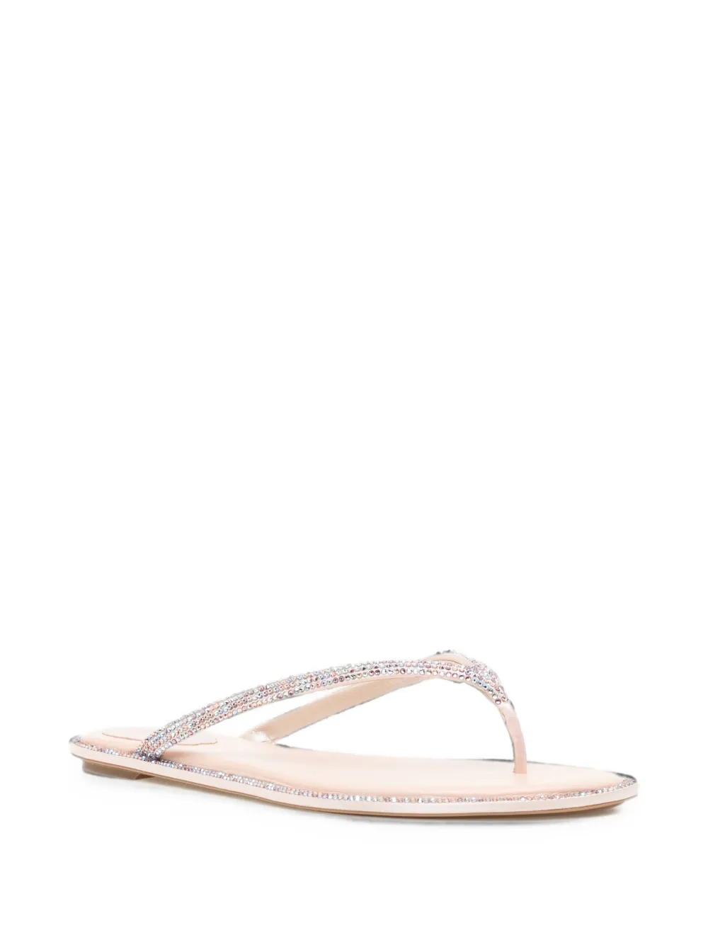 René Caovilla Diana crystal-embellished sandals Roze