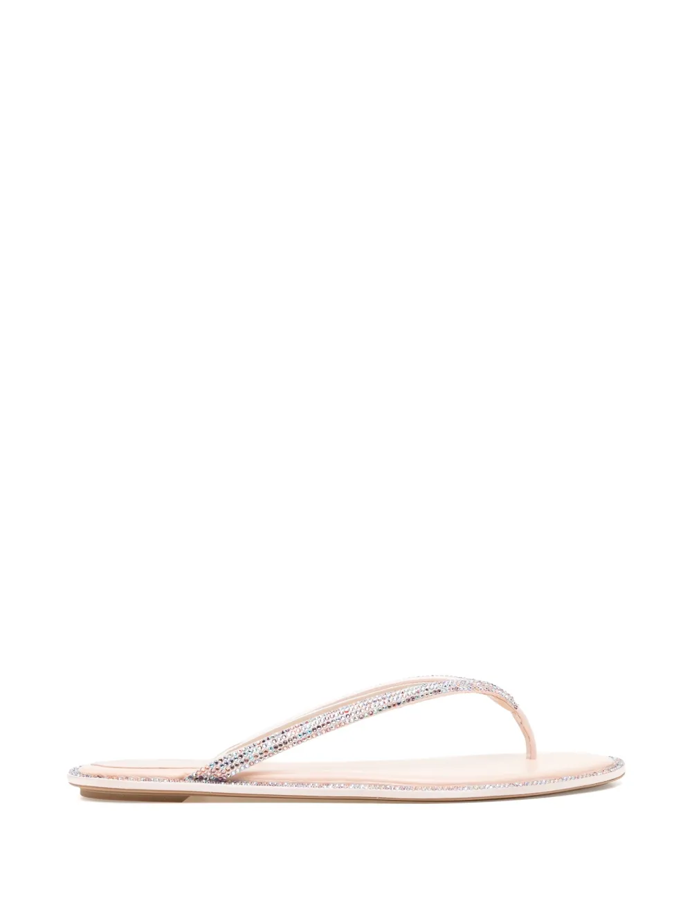 René Caovilla Diana crystal-embellished sandals Roze
