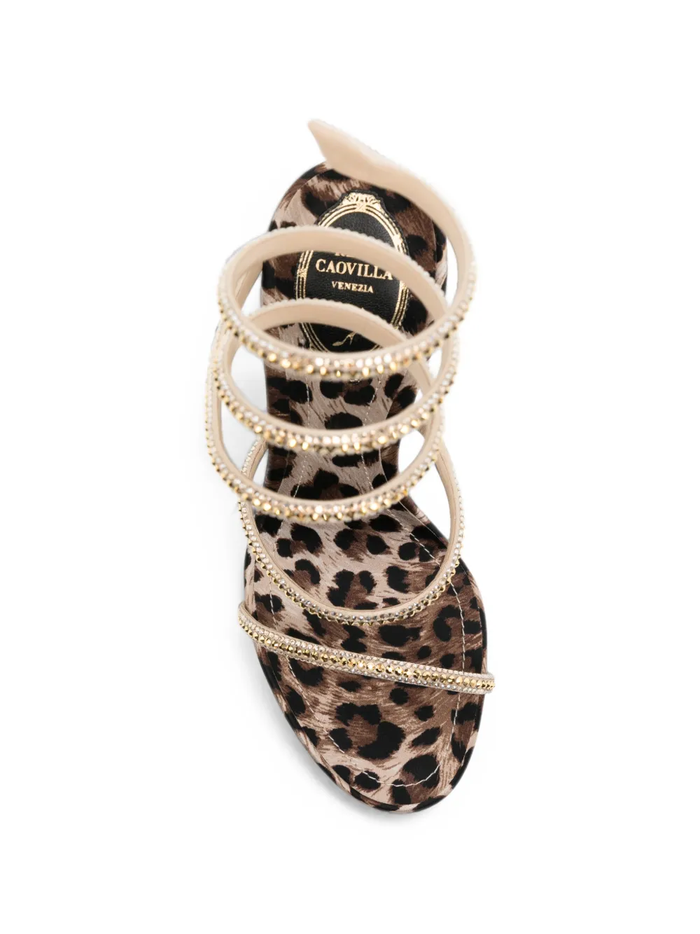 René Caovilla 105mm Cleo sandals Beige