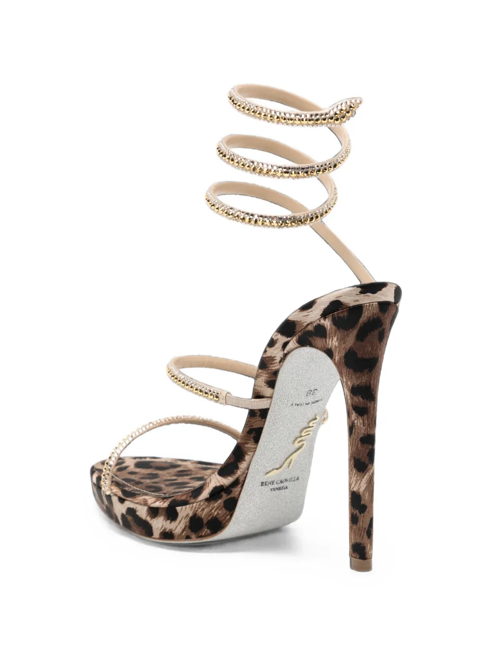 René Caovilla 105mm Cleo sandals Beige
