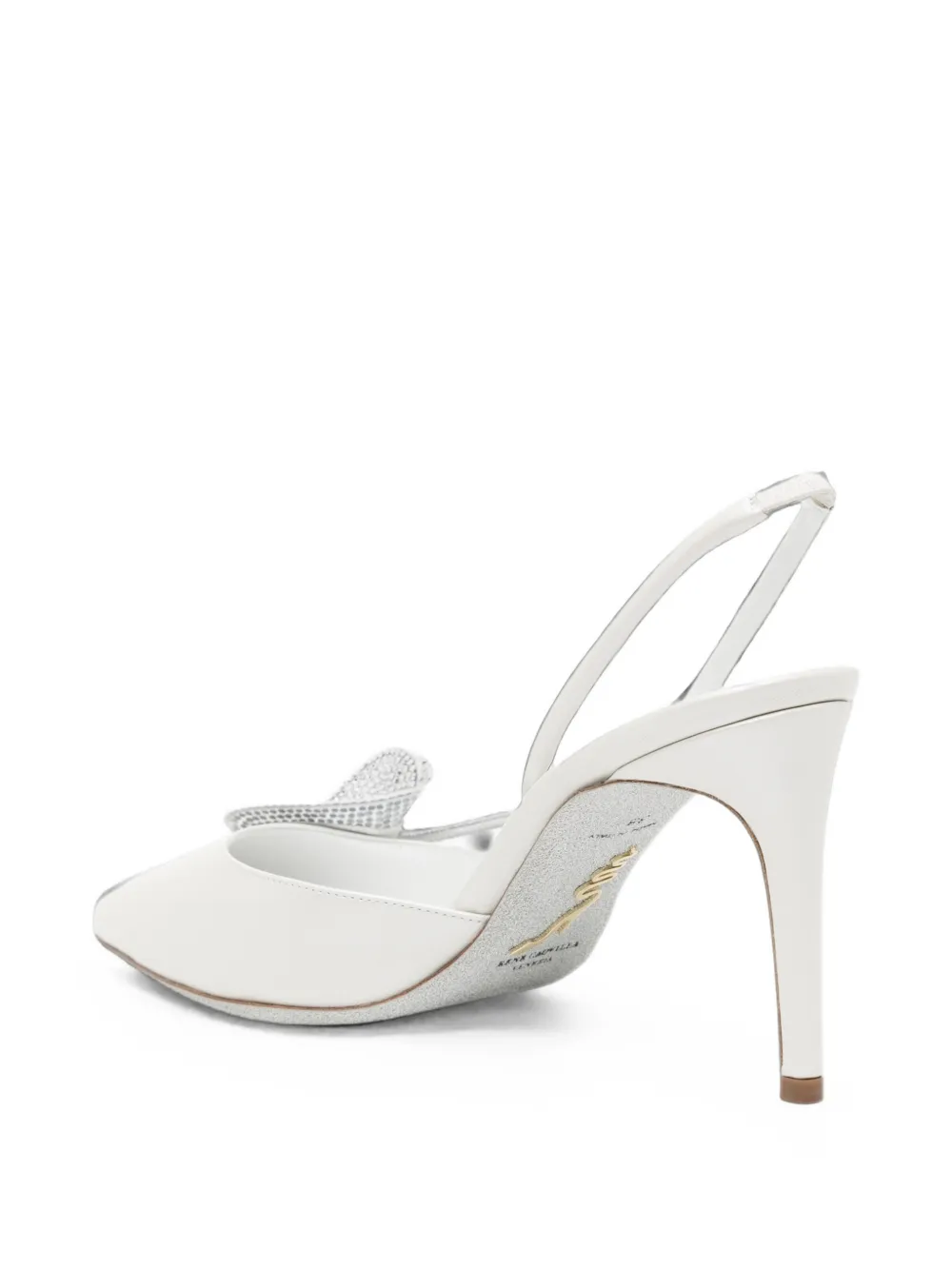 René Caovilla 85mm Calliope pumps Wit