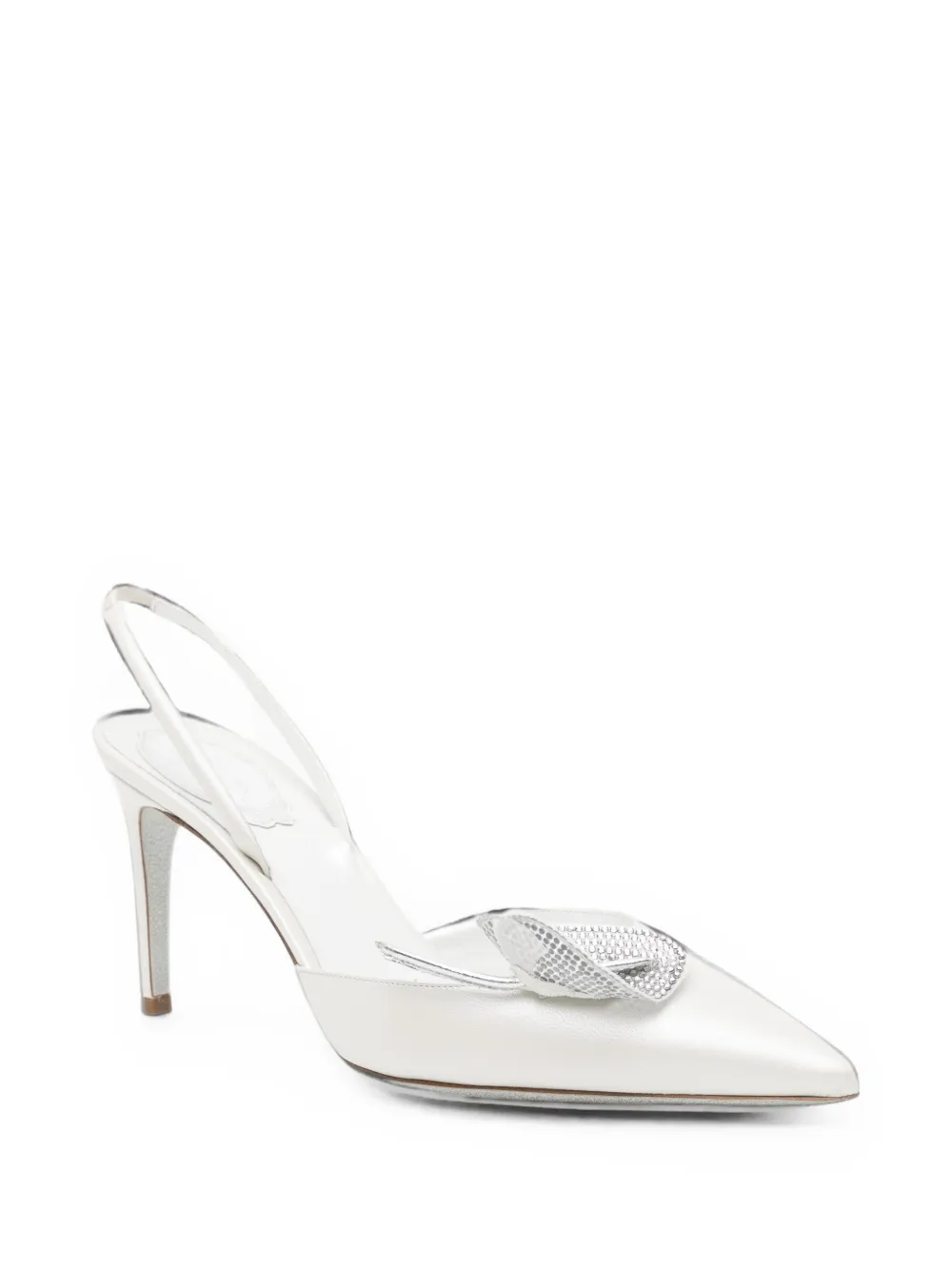 René Caovilla 85mm Calliope pumps Wit