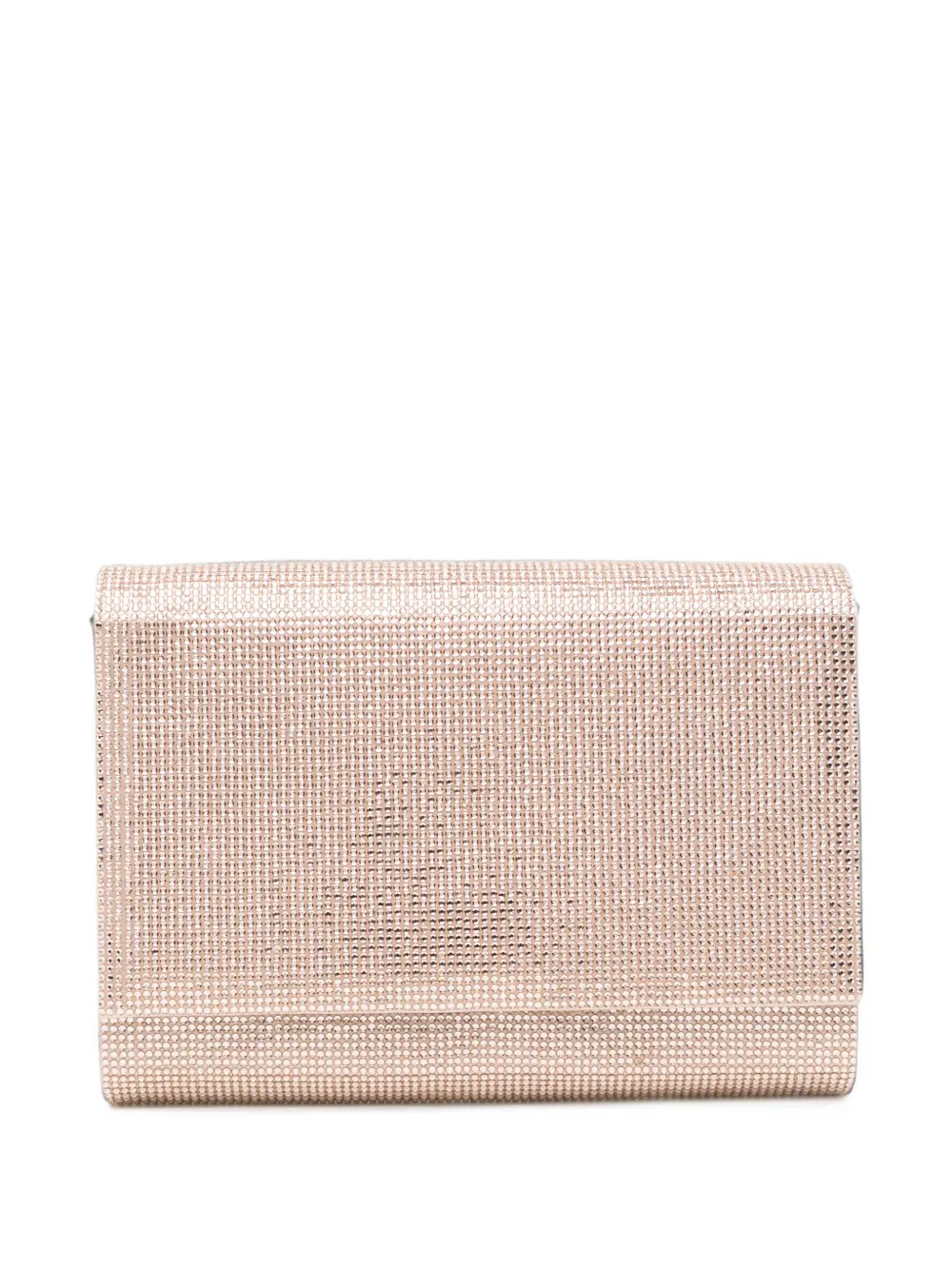 René Caovilla Crystal-embellished Chain-strap Clutch Bag In Pink