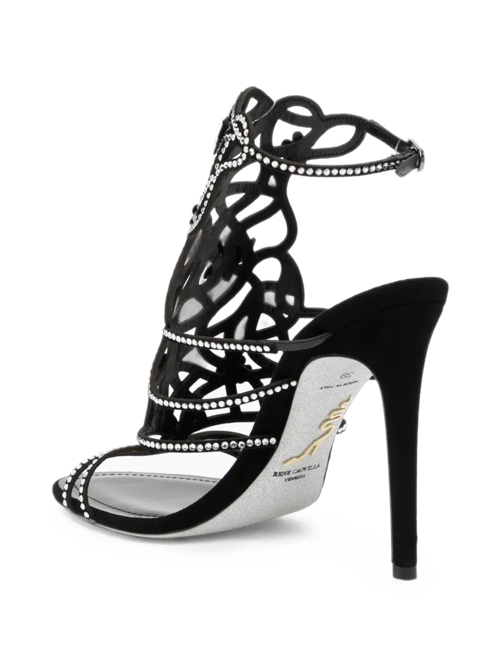 René Caovilla 105mm Eden sandals Zwart