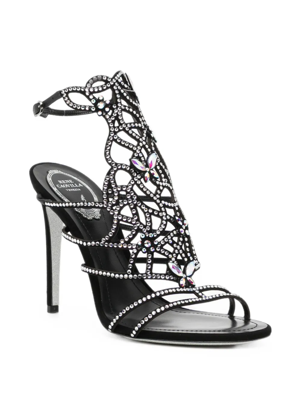 René Caovilla 105mm Eden sandals Zwart