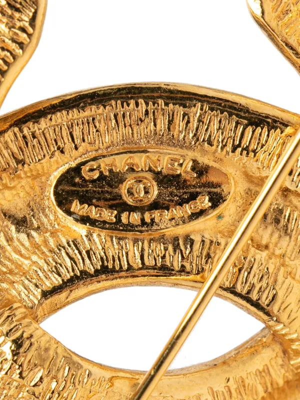 CHANEL Pre-Owned 1970-1980 ココマーク ゴールドプレーテッド 