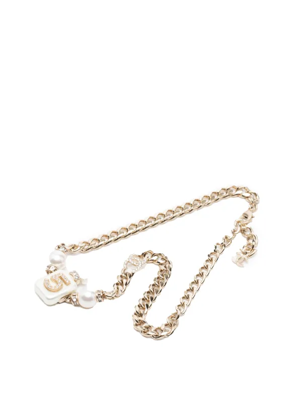 CHANEL Pre-Owned 2026 ココマーク ゴールドプレーテッド フォーパール 