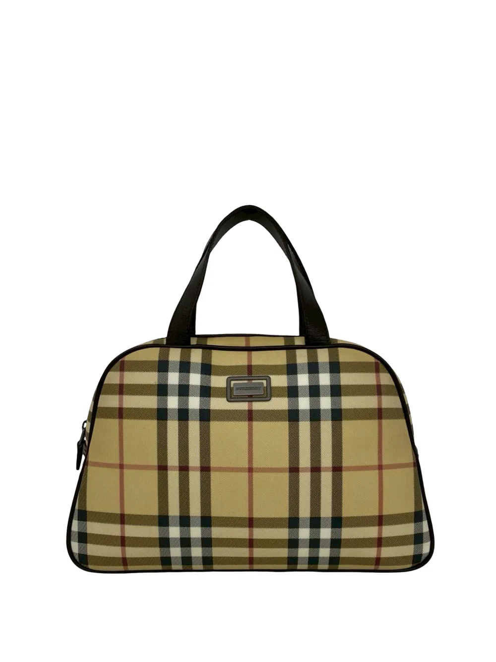 Burberry Pre-Owned 1990-2000 House Check Canvas handbag - Toni neutri