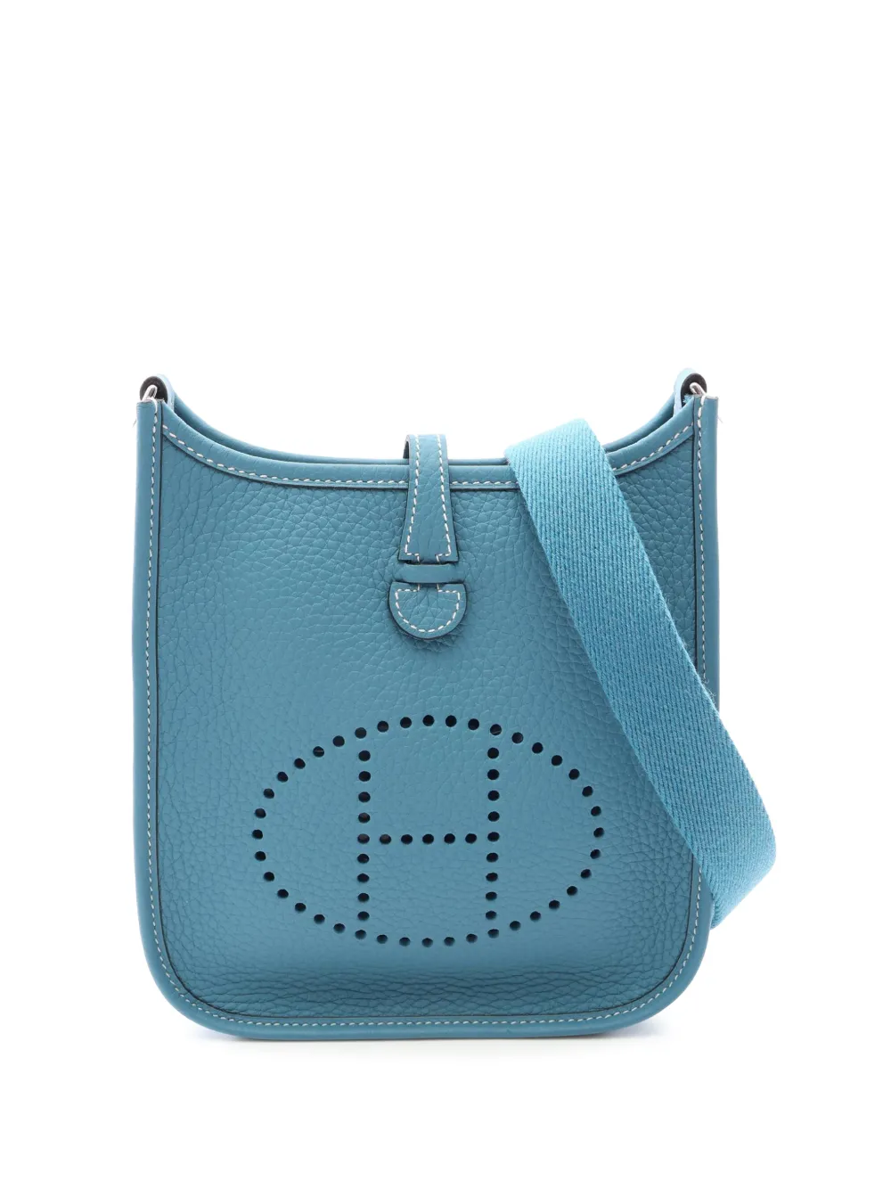Hermès Pre-Owned 1945-1970 Clemence Evelyne TPM shoulder bag - Blu