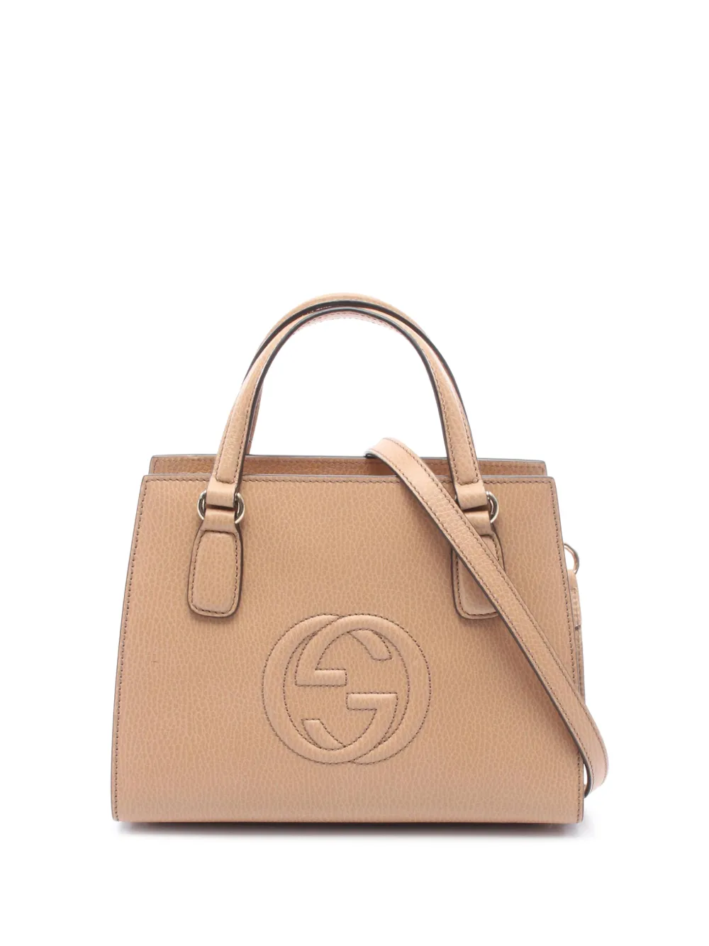 Gucci Pre-Owned 2000-2015 Medium Dollar Interlocking G Soho satchel - Toni neutri