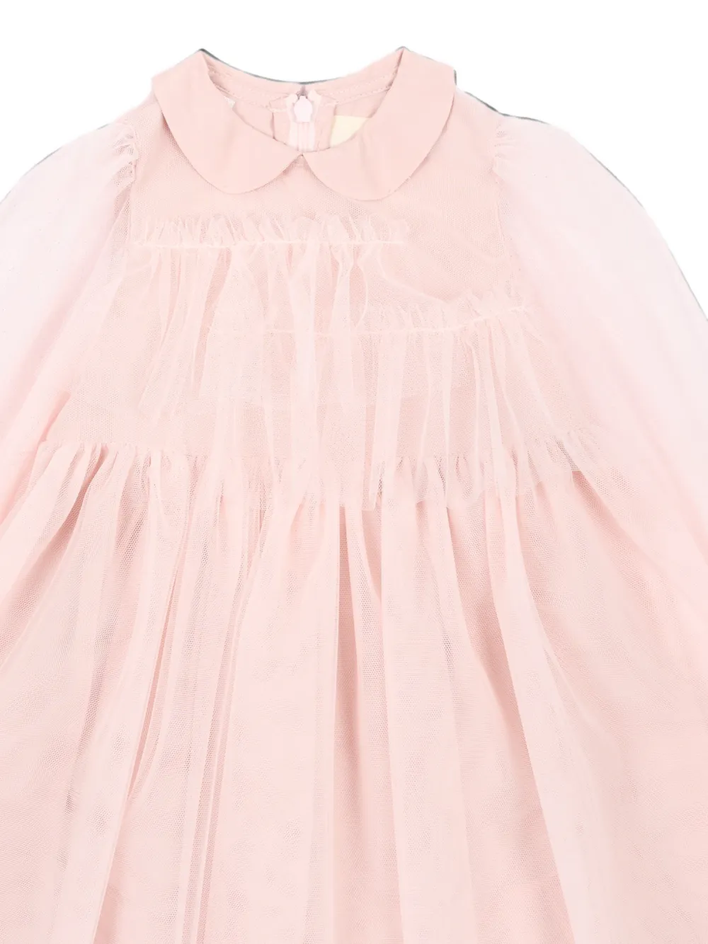 Simonetta Jurk met ruches en tulen laag Roze
