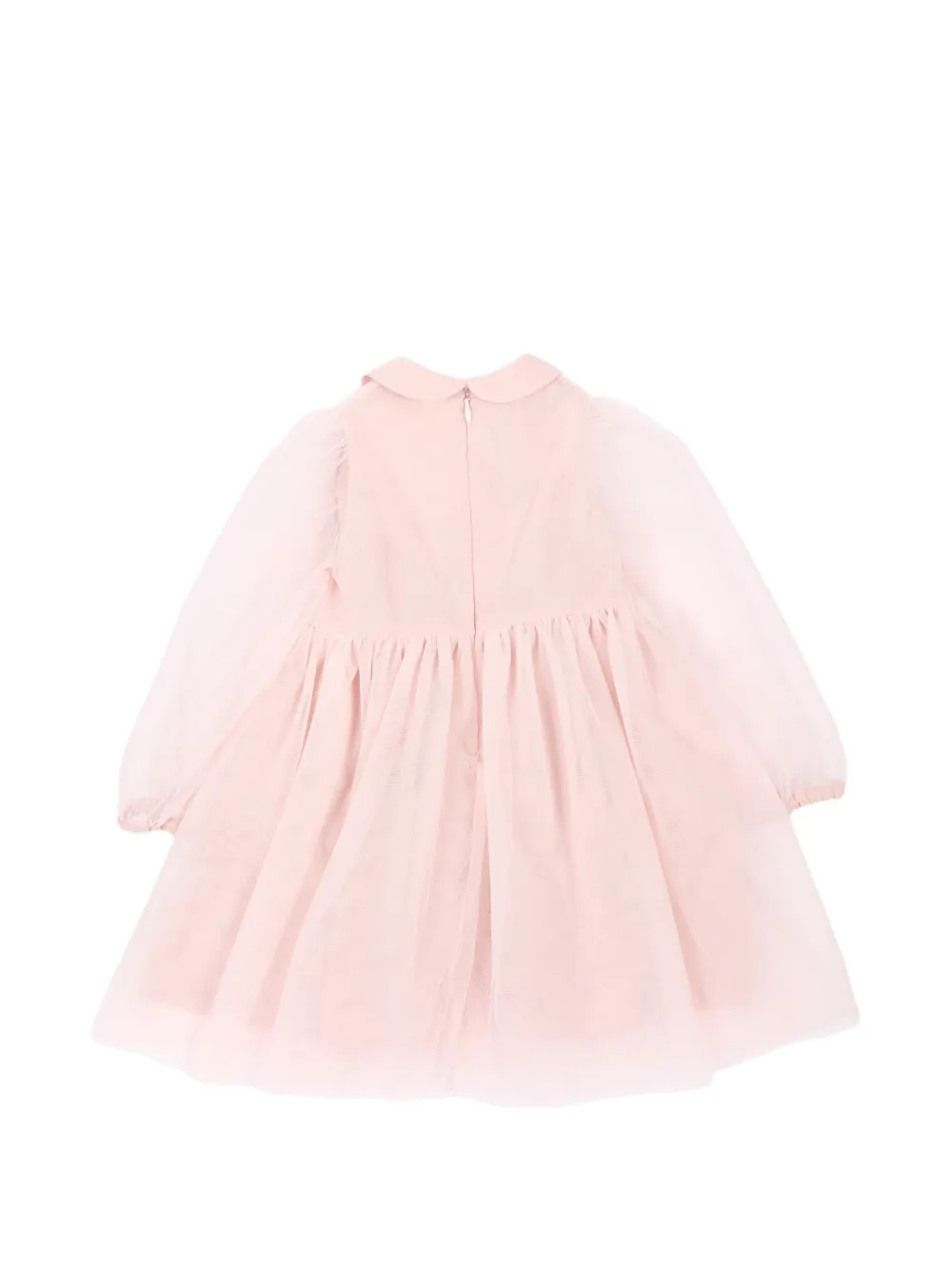 Simonetta Jurk met ruches en tulen laag Roze