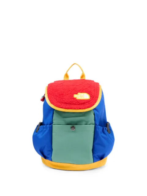 The North Face Kids colour-block fleece-panel backpack