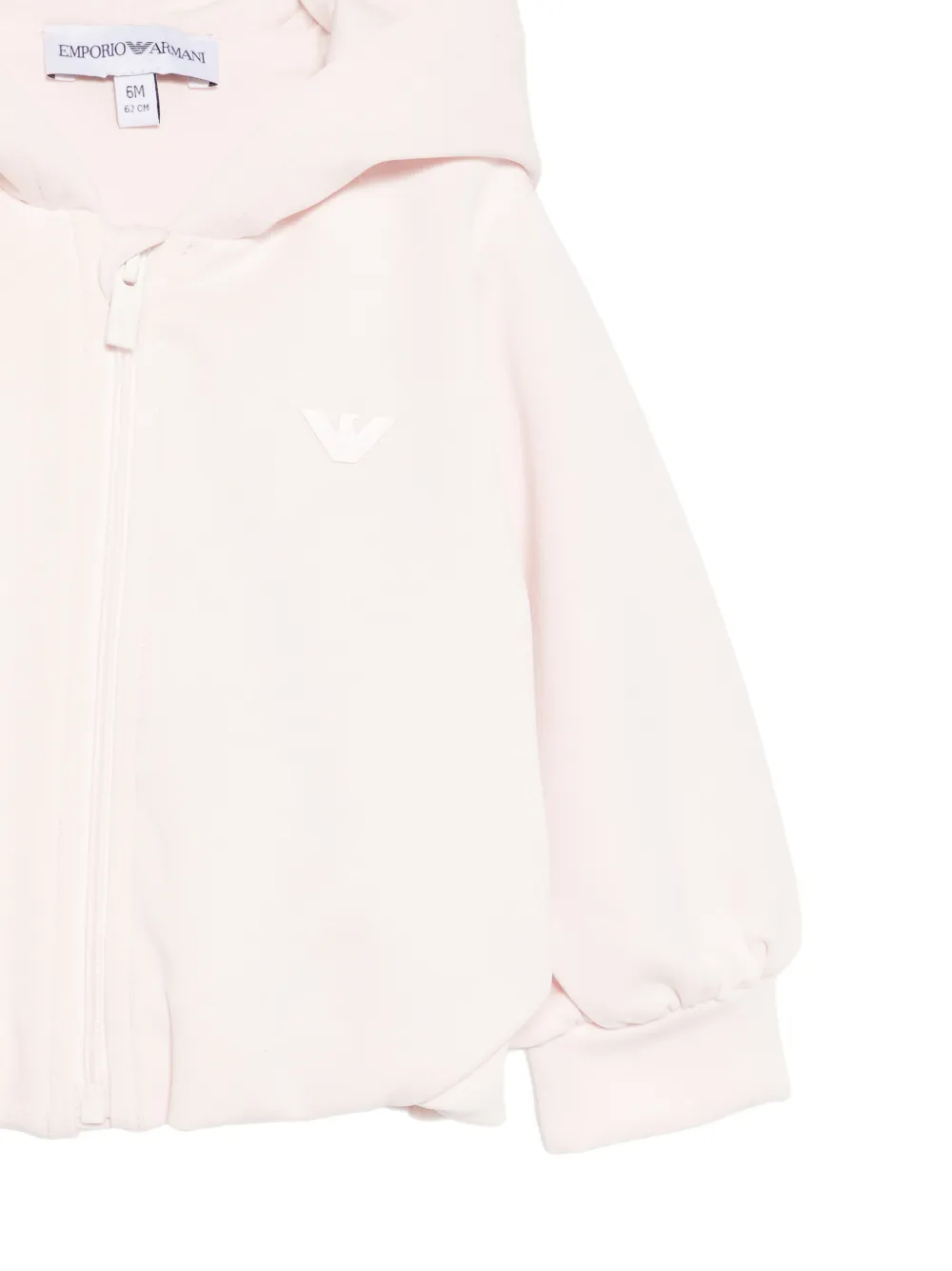Emporio Armani Kids Hoodie met rits Roze