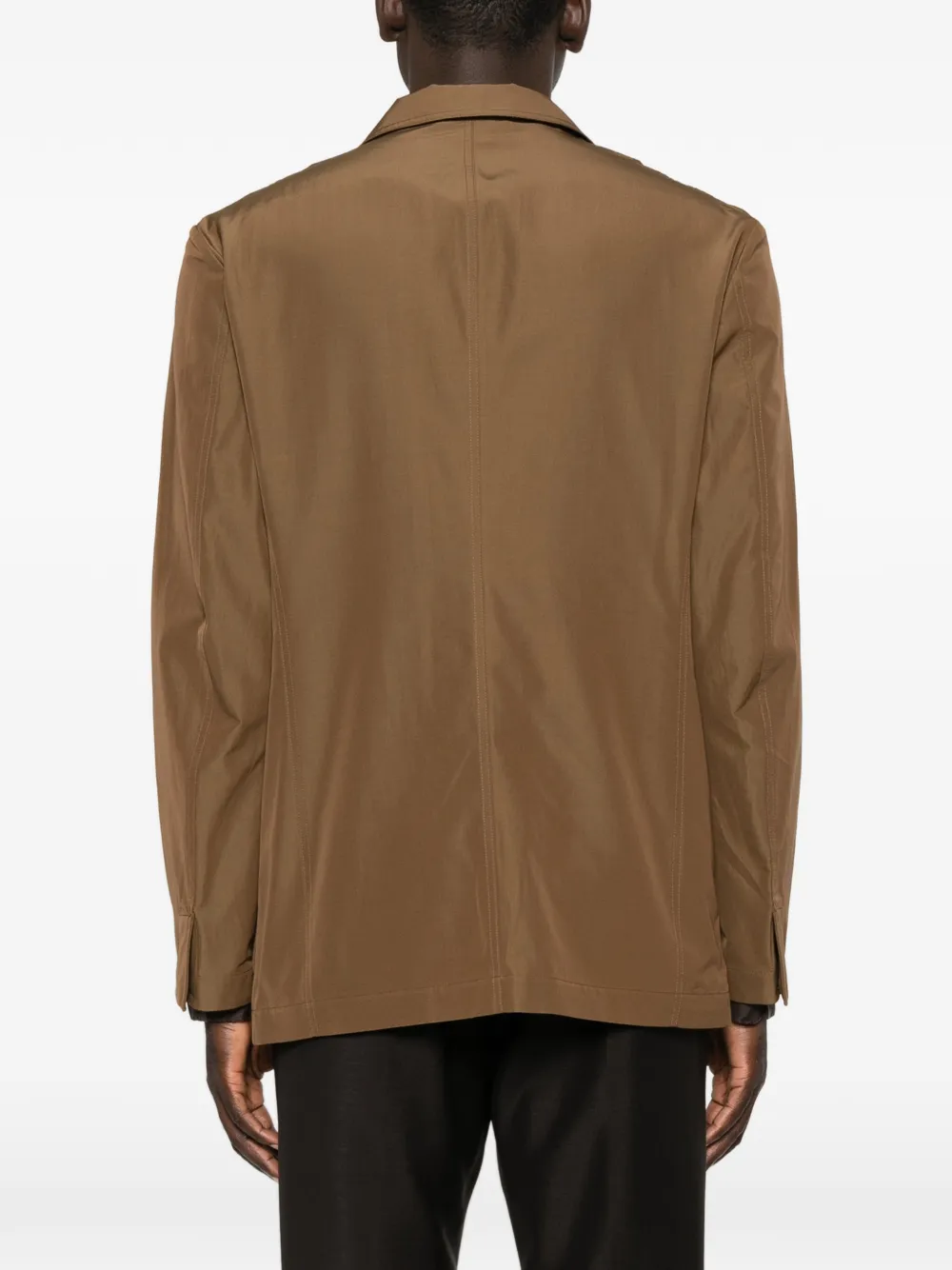TOM FORD Jack met gekerfde revers Bruin