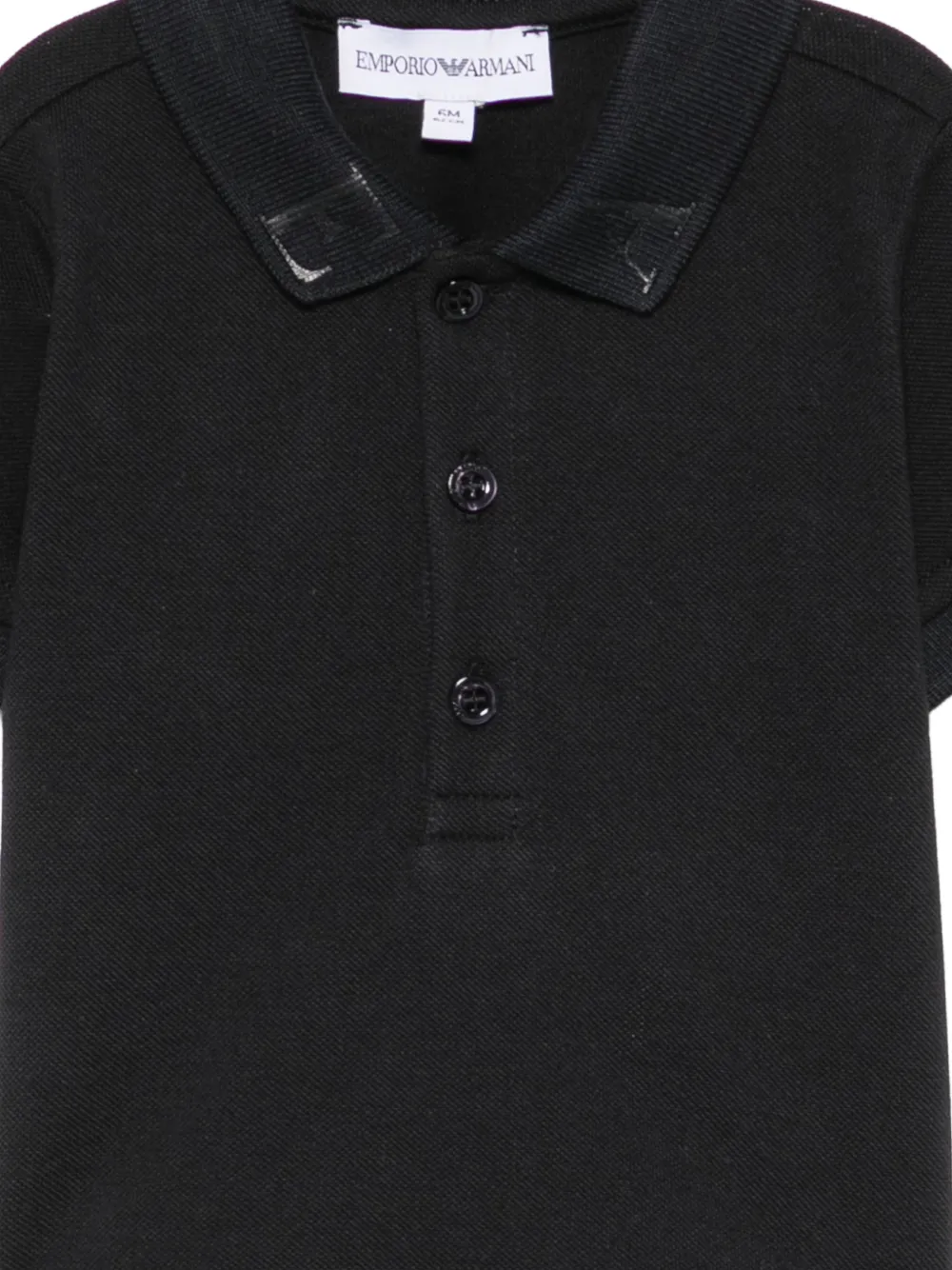 Emporio Armani Kids Poloshirt met logoprint Zwart