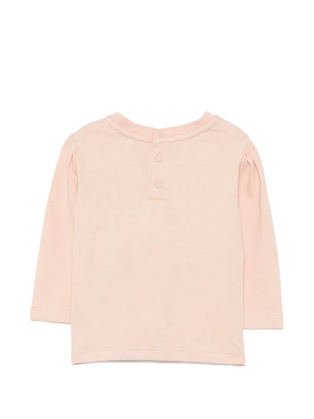 Emporio Armani Kids T-shirt met geborduurd logo Roze
