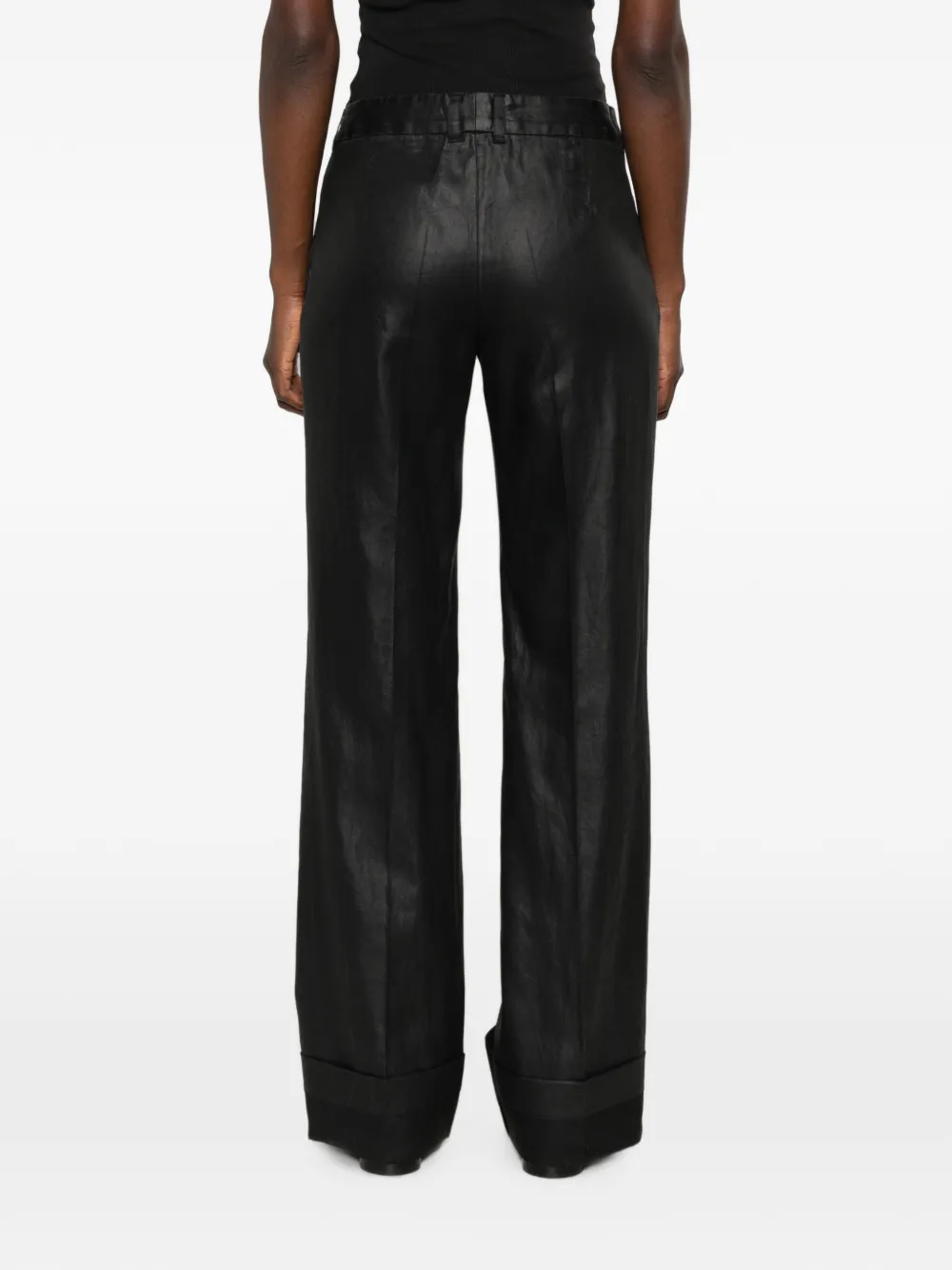 OUR LEGACY Pantalon met wijde pijpen Zwart