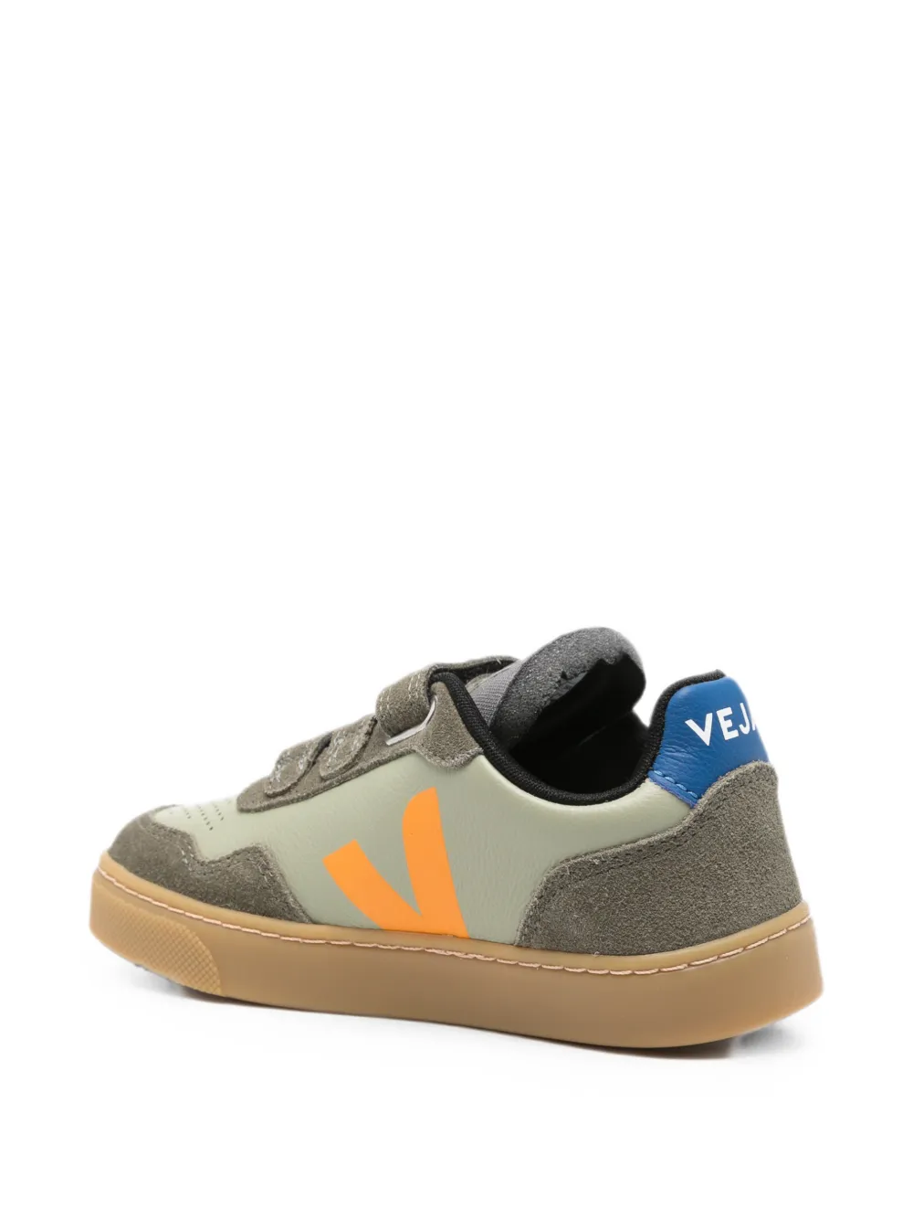 VEJA Kids V-90 touch-strap sneakers Groen