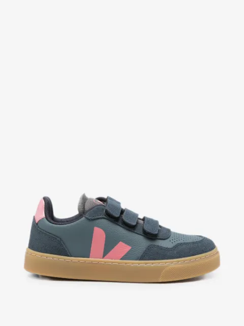 VEJA Kids V-90 O.T. sneakers med burrelukning og ruskindspaneler