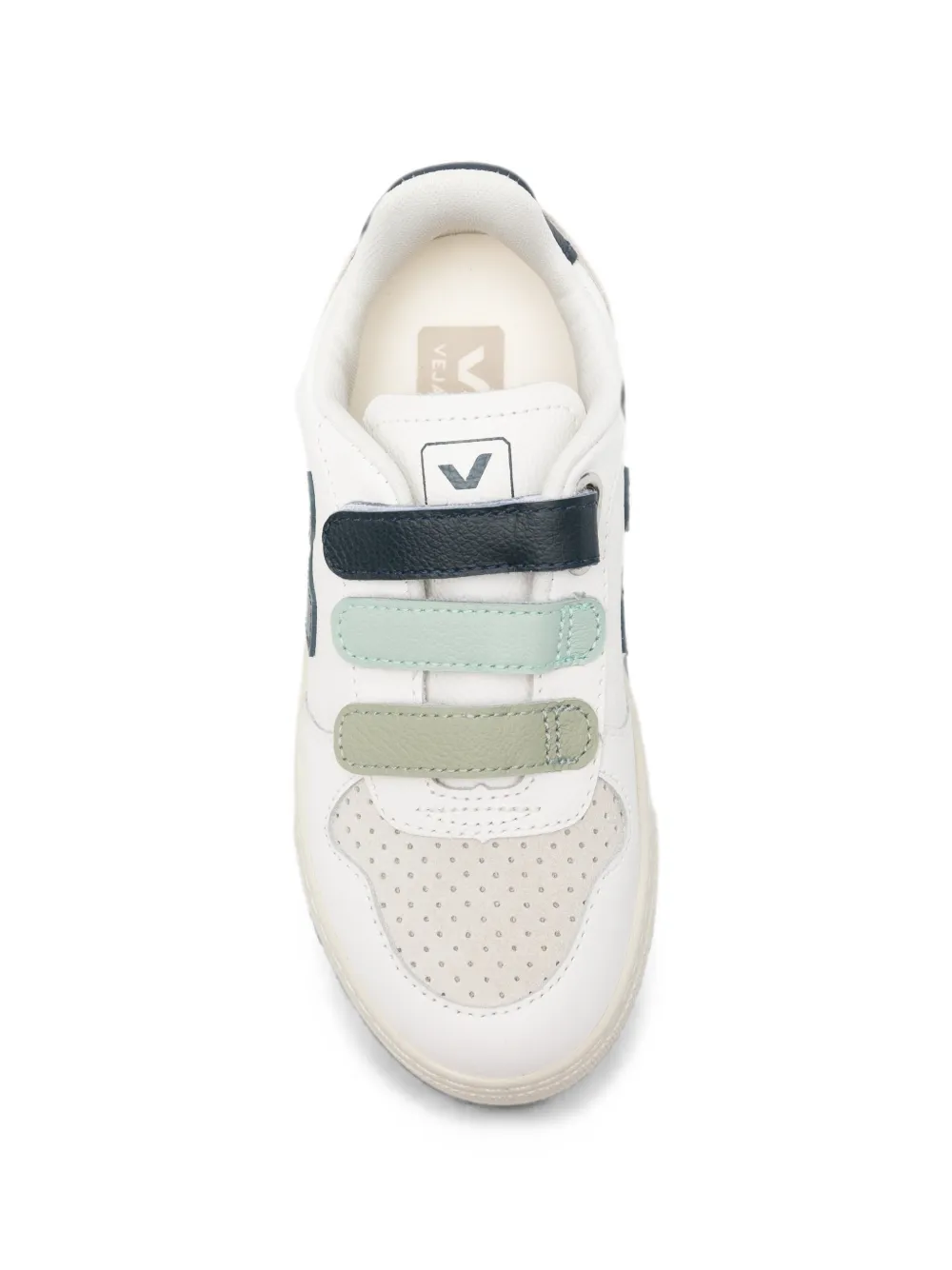 VEJA Kids V-10 touch-strap sneakers Wit