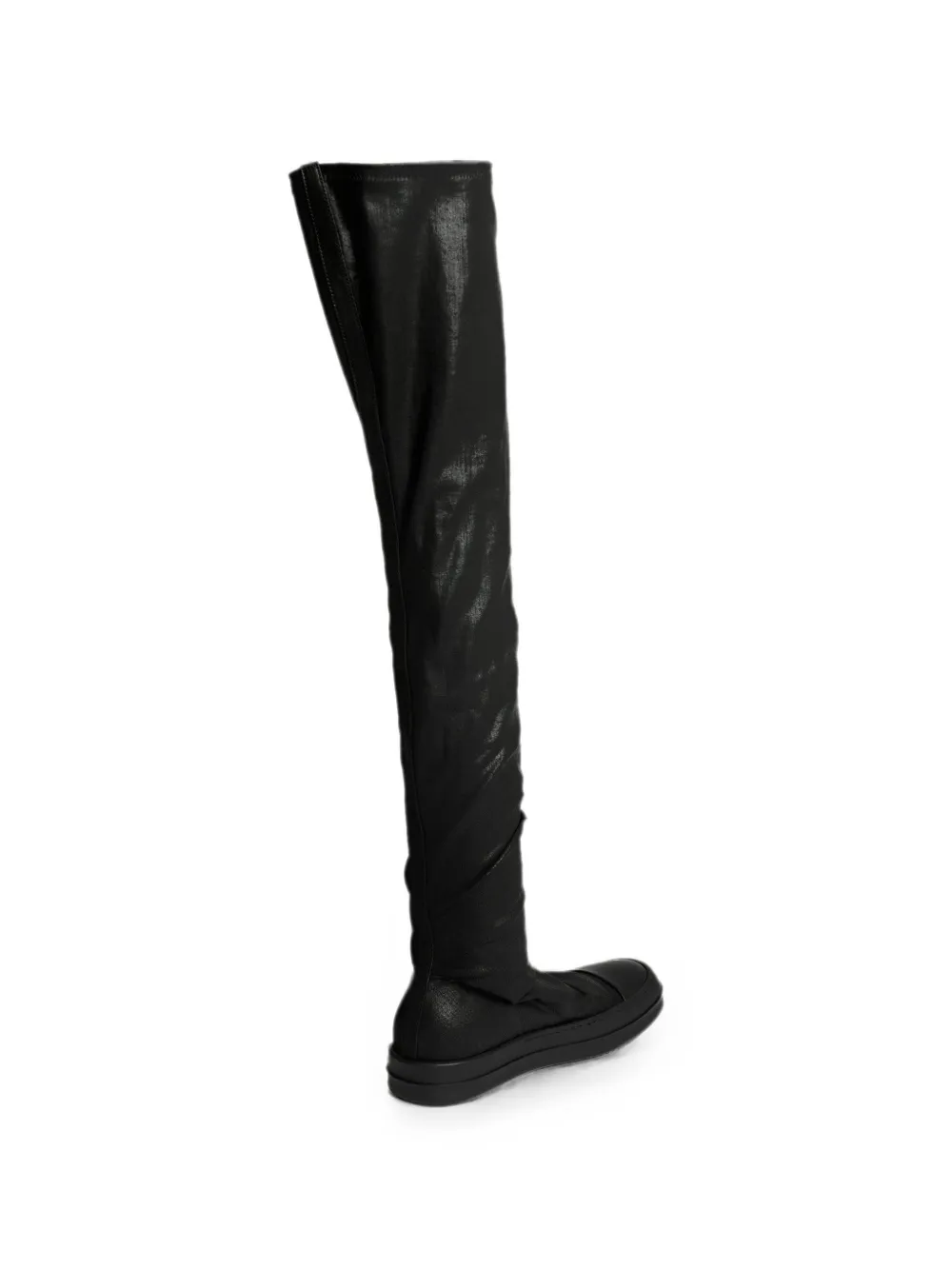 Rick Owens DRKSHDW waxed High Sock boots Zwart