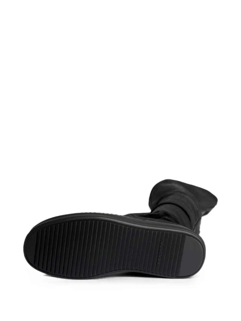 Rick Owens DRKSHDW waxed High Sock boots Zwart