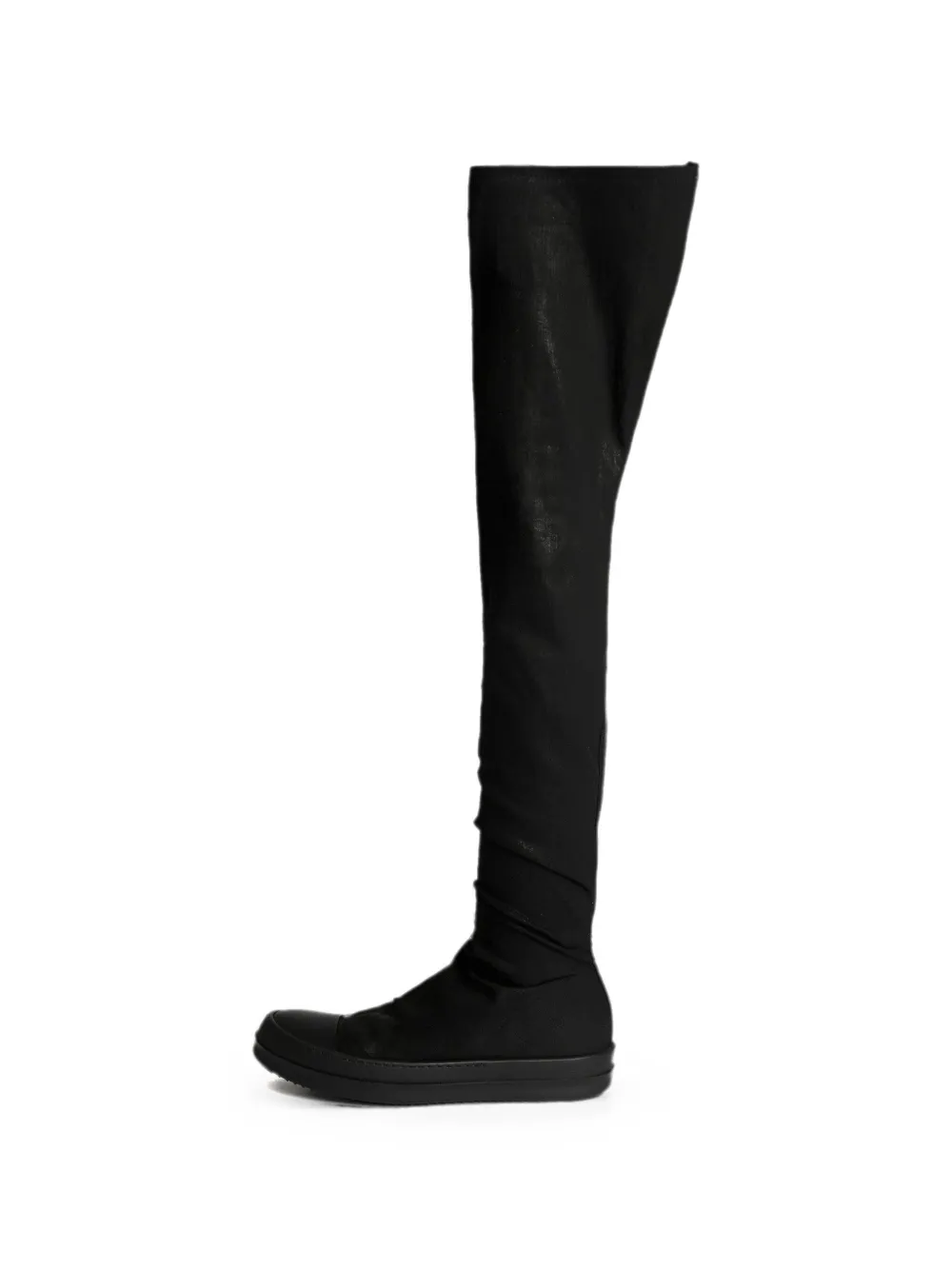 Rick Owens DRKSHDW waxed High Sock boots Zwart
