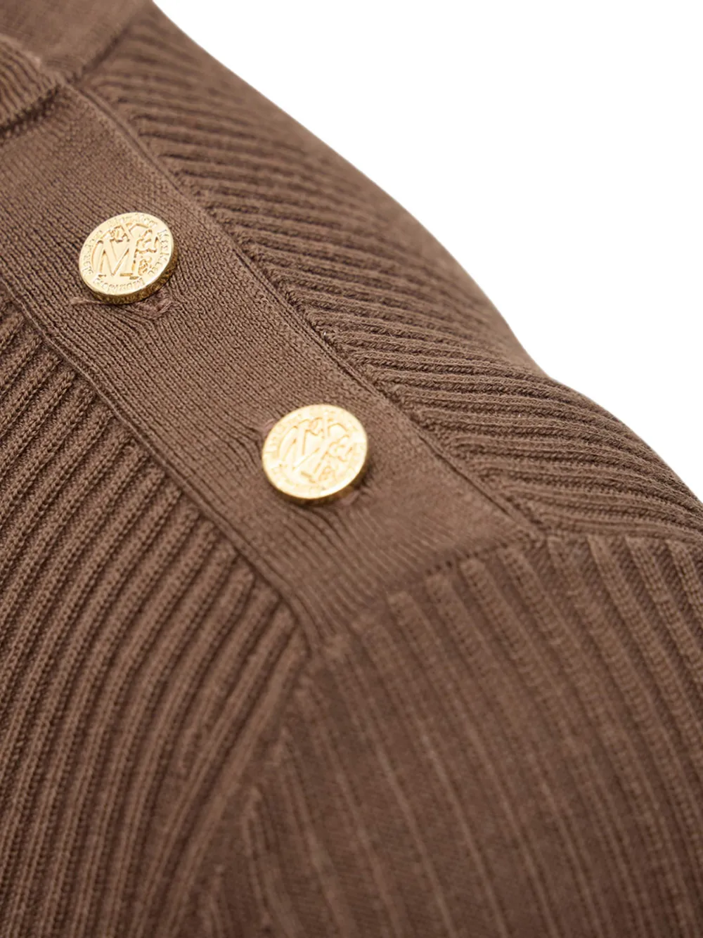 'S Max Mara Ribgebreide trui Bruin