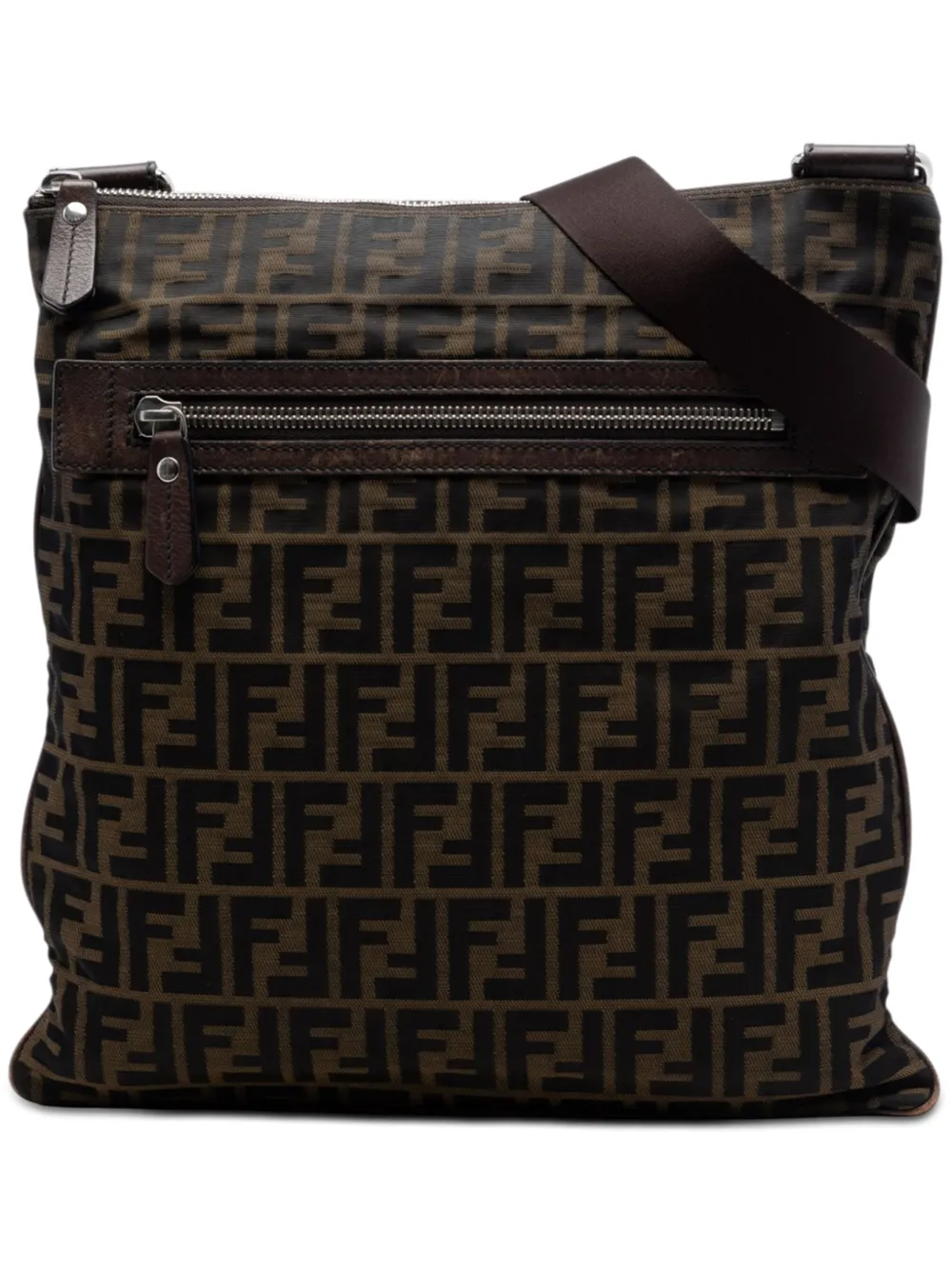 Fendi Pre-Owned 2000-2010 Zucca Canvas crossbody bag - Marrone