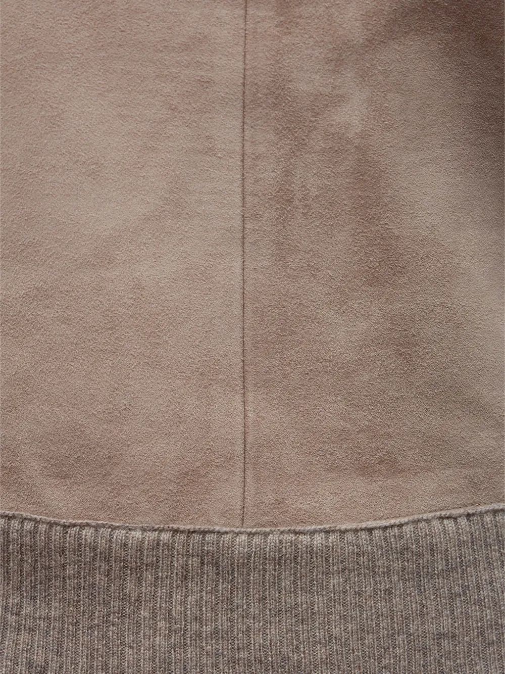 Max Mara suede-panel raglan-sleeve sweater Beige
