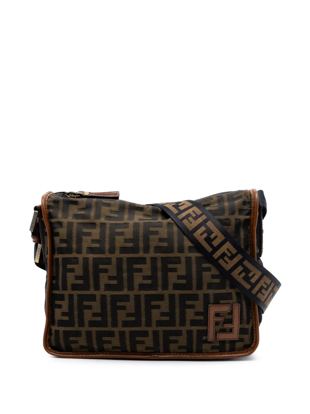 Fendi Pre-Owned 2000-2010 Zucca Canvas crossbody bag - Marrone