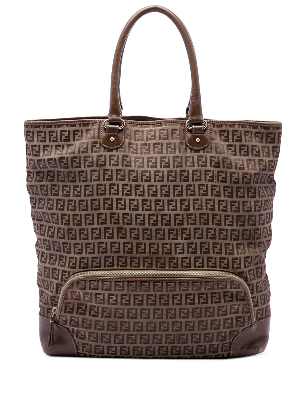 Fendi Pre-Owned 2000-2010 Zucchino Canvas Chef Shopping tote bag - Marrone