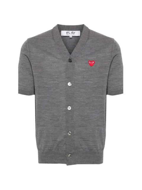 Comme Des Garçons Play logo-patch short-sleeve cardigan
