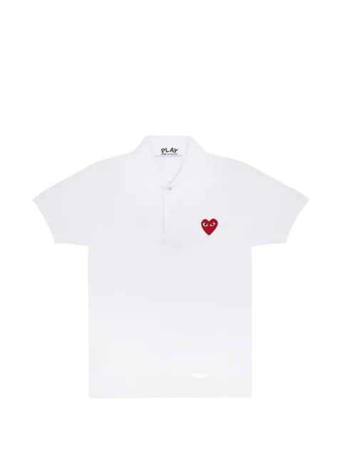 Comme Des Garçons Play polo con parche de corazón y logo