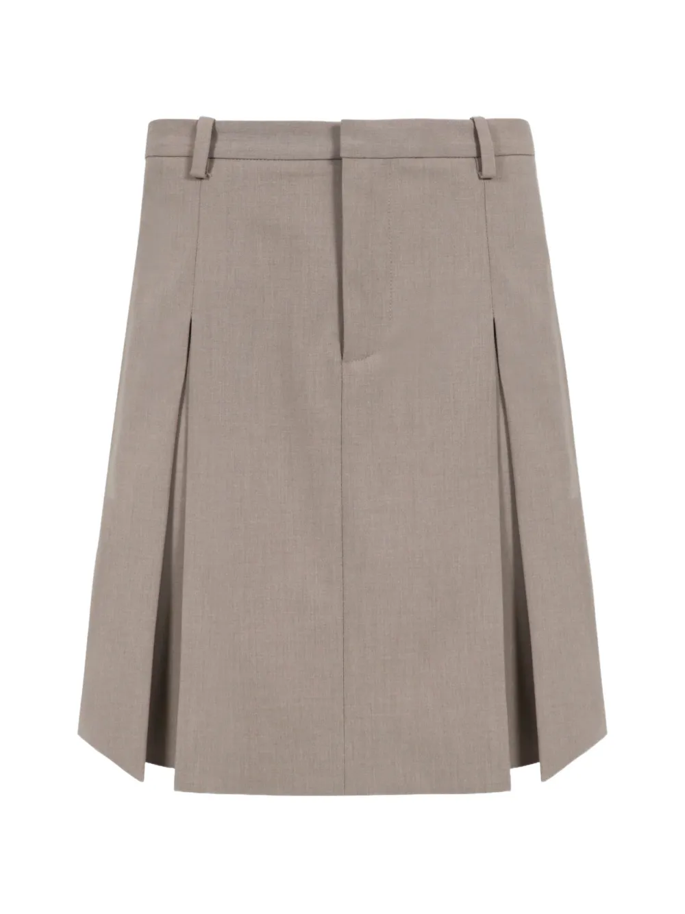 Sandy Liang Jeannie Mini Pleated Skirt In Neutrals