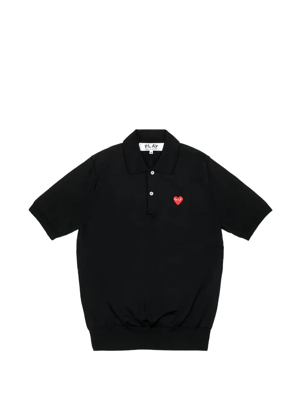 Comme Des Garçons Play logo heart-patch polo shirt - Nero