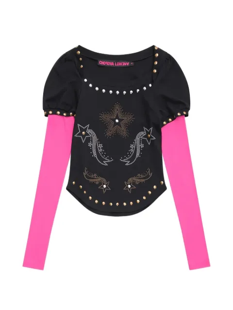 Chopova Lowena top Janine con apliques