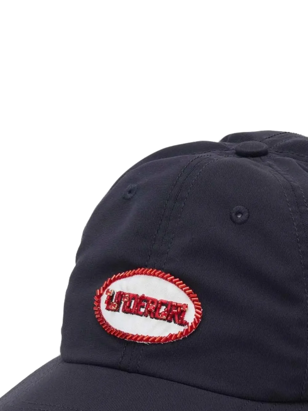 Undercover x Kijima Takayuki honkbalpet met logopatch Blauw