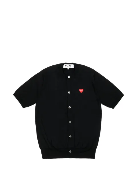 Comme Des Garçons Play logo-patch short-sleeve cardigan