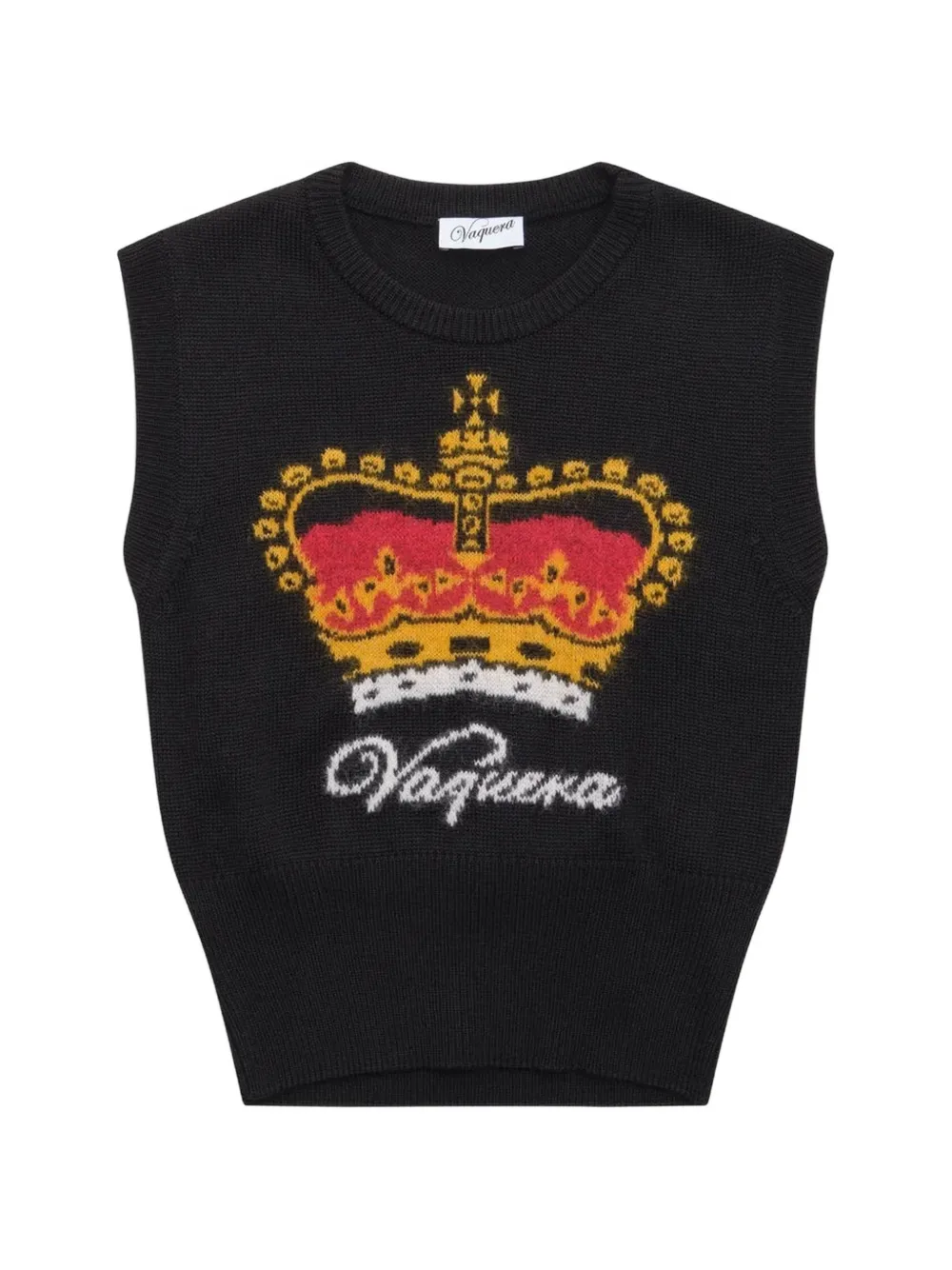 Vaquera Crown knit vest - Nero