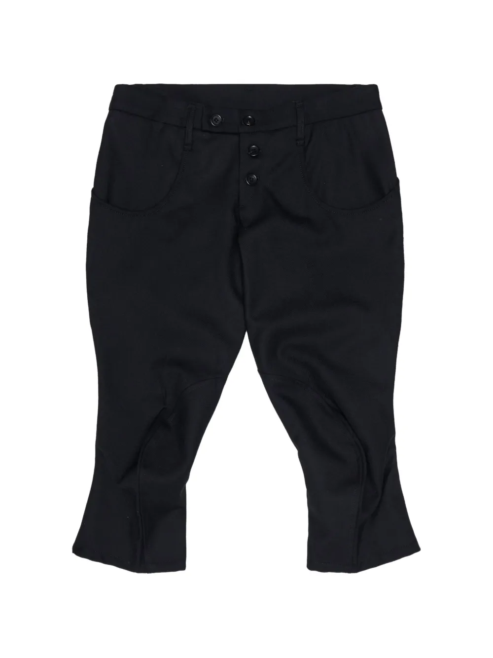 Nemen rope-print cropped trousers - Nero