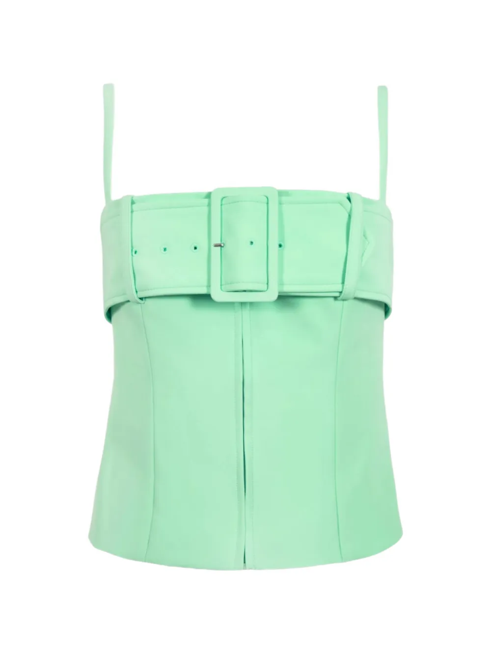 Sandy Liang haut Ahsoka à taille ceinturée - Vert Sandy Liang haut Ahsoka à taille ceinturée - Vert