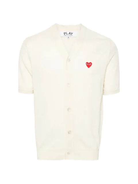 Comme Des Garçons Play logo-patch short-sleeve cardigan