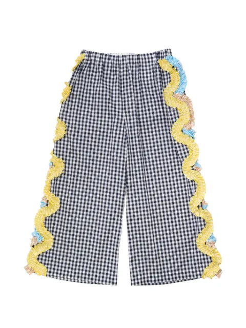 Comme des Garçons TAO pantalones con motivo de cuadros gingham