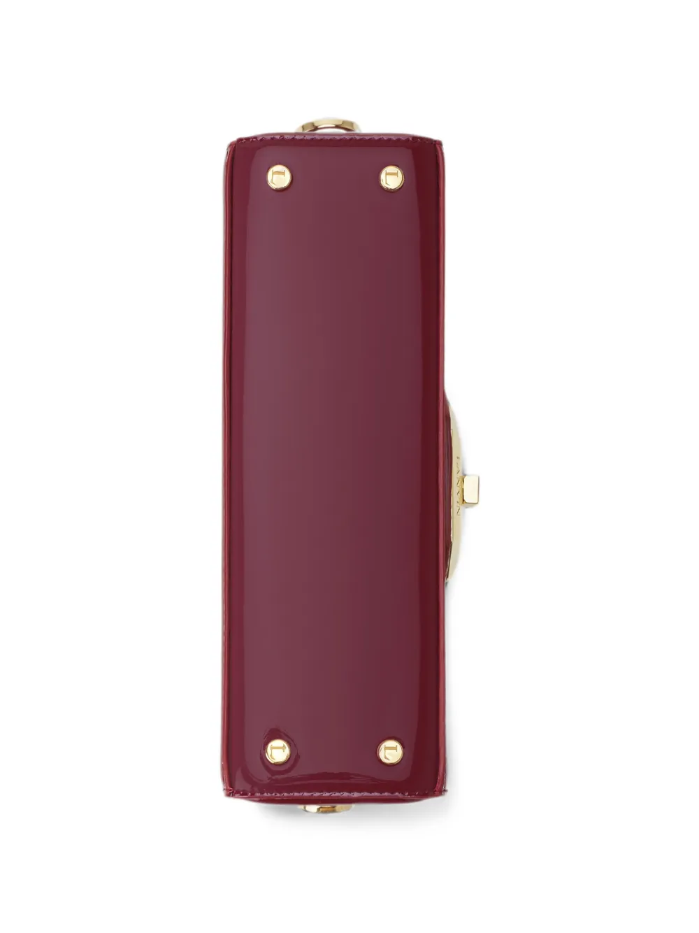 Lanvin Pencil Cat Nano Bag in Patent Leather in Red, view 5