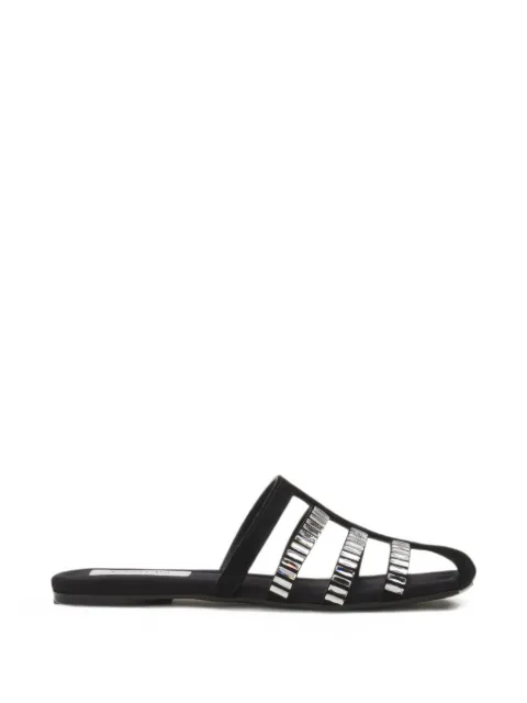 Lanvin crystal-embellished caged sandals